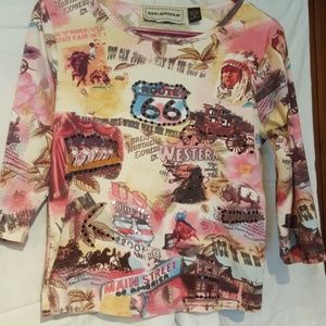 Bit and Bridle 3/4 sleeve top